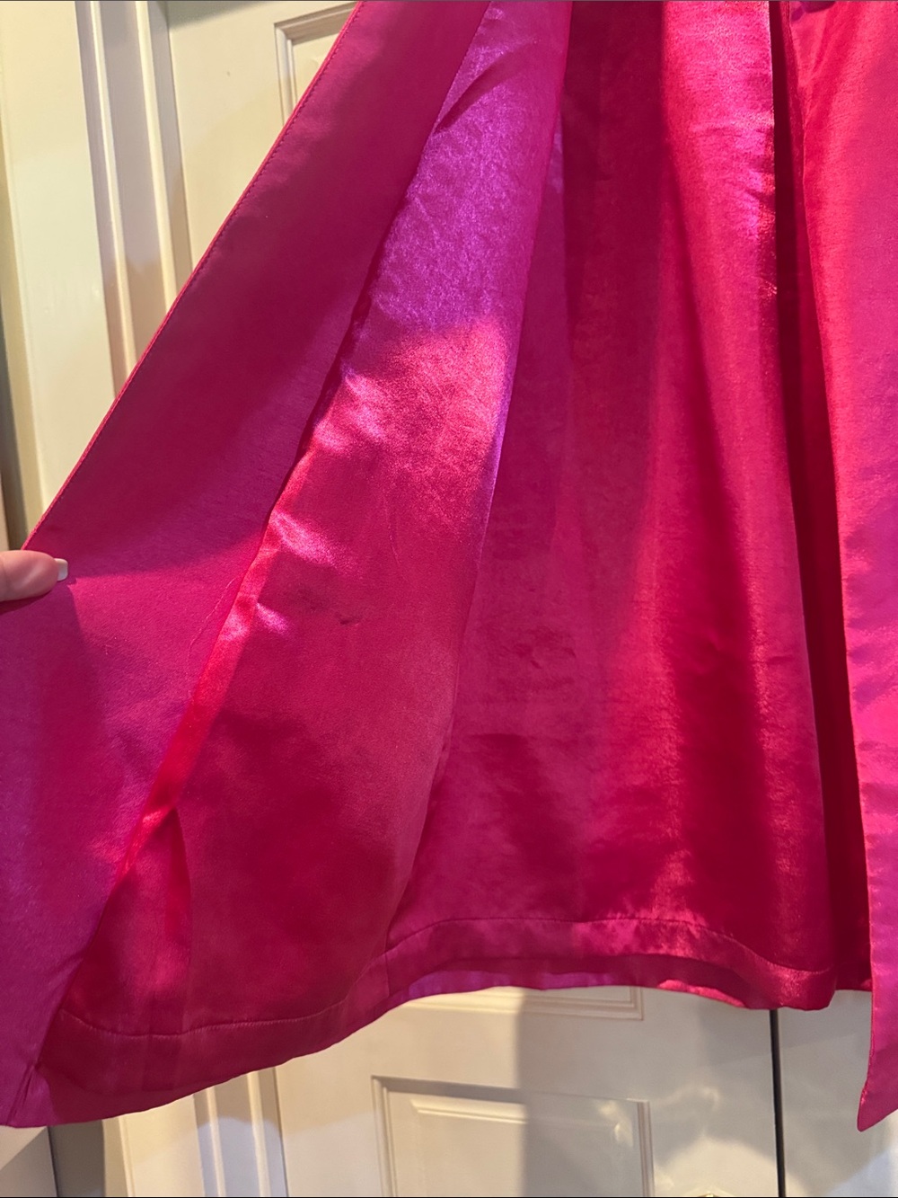 Chico's Shiny Fuchsia Open-Front Jacket - Picture 4 of 5